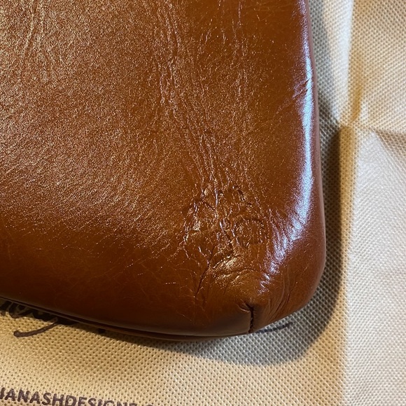 Patricia Nash Designs Clutch Italian Savena Tan Leather Wristlet NWT - Picture 4 of 9